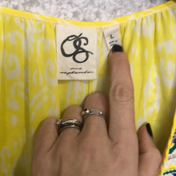 Anthro colorful yellow tank(long) - Picture 3 of 6